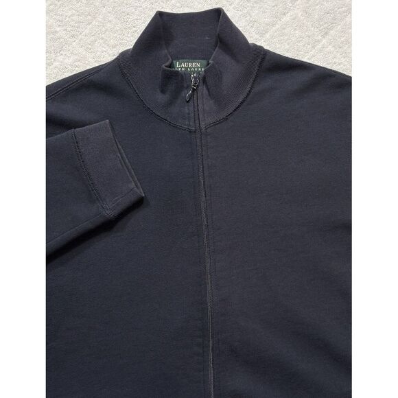 Lauren Ralph Lauren LRL Full Zip Womens PS Petite Small Sweatshirt Mock Neck 368 - Picture 1 of 10